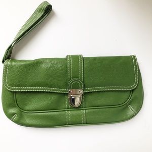 Matrix | Green Faux Leather Wristlet